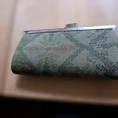 新古品✨大島紬 がま口財布 印鑑いれにも使えますのサムネイル