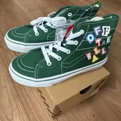 VANS グリーン ハイカットスニーカー　タグ付き