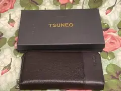 TSUNEO ダークブラウン 長財布　送料無料！