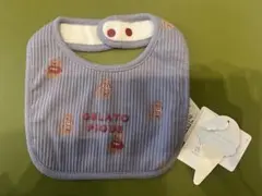 【h☆様専用】ジェラートピケ　クマ　スタイ よだれかけ ブルー
