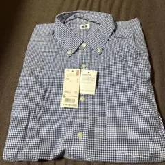 UNIQLO プレミアムコットン ギンガムチェックシャツ L