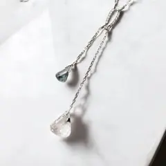【極美品】SWAROVSKI　スワロフスキー　ネックレス　ドロップ　雫