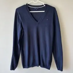 ネイビー Vネック ニット 長袖　制服コーデ