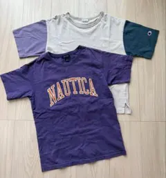 NAUTICA のTシャツとChampion のTシャツ 2枚セット150cmのサムネイル