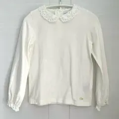 タルティーヌエショコラ ソフトベア天竺襟レース長袖Tシャツ 130cm