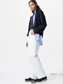 UNIQLOワイドストレートジーンズ ライトブルー　2025ss