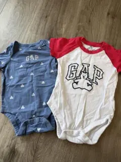 babyGAP 半袖ロンパース2点セット　60、70