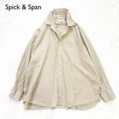 24SS スピックアンドスパン コットンシャツ オーバーシルエット ゆったり