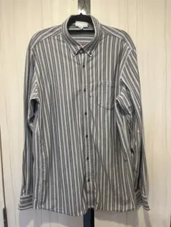 【美品】LACOSTE スリムフィット ストライプシャツ