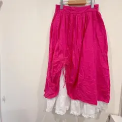 Byer California ピンク ロングスカート　レース　ロング丈