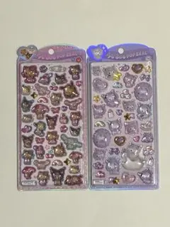 うるちゅるポップシール　サンリオキャラクターズ　日焼け　キティ　クロミ　①