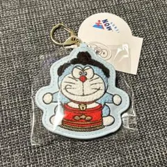 桜 100%ドラえもんフレンズ展 サガラ刺繍キーホルダー 桜ドラえもん