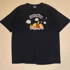 ディズニー/90s/プーさん/Tシャツ/ネイビー
