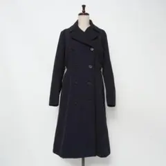 ASPESI 中綿ロングトレンチコート ブラック サイズM*HD548