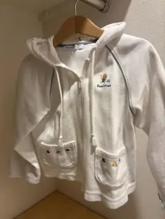 familiar フード付きパーカー ホワイト