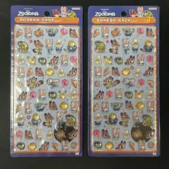 国内正規品 ボンボンドロップシールmini ディズニー　ズートピア 2枚セット⑩