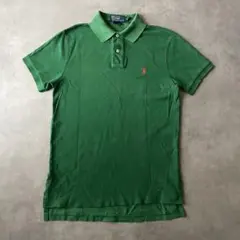 【人気】POLO Ralph Lauren ポロシャツ 緑 オレンジ AY71