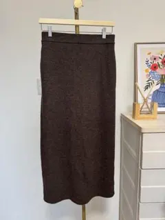 GU レディース スカート L ブラウン ポケット付き