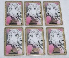 ヒロアカ　原画展　箔押しクリアカードコレクション　麗日お茶子　6枚セット