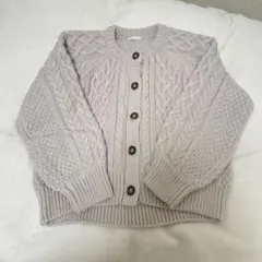 GU ケーブルコクーンニットカーディガン