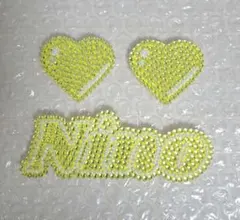 デコうちわ うちわデコ パーツ Nino ハート