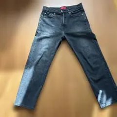 BEAMS RED CARD ダークグレー ストレートデニム