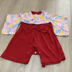 着物風ロンパース 70cm