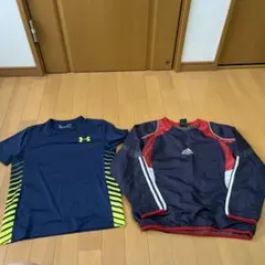 アンダーアーマー　スポーツT アディダス　Vジャン