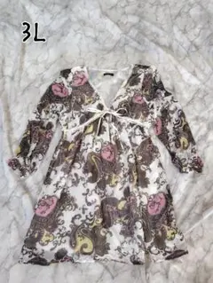 フェアリーグランジ　グランジ　3L シフォン　チュニック　大きめ　ゆったり