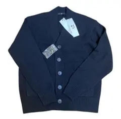 【新品タグ付】＋J プレミアムラムVネックカーディガン（長袖）【ネイビー・M】