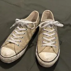 USA製　コンバース　オールスター　レザー　ベージュ色　26cm（7 1/2）