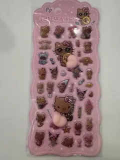 日焼け　キティ　おしりシール　立体シール　ボンボンドロップ　ぷにぷにシール