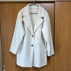 【極美品】COLZA コルザ チェスターコート 白 アイボリー オーバーサイズ
