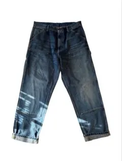 極上雰囲気!! Carhartt ダブルニー デニム ペンキ ヒゲ カーハート