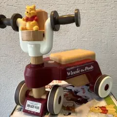 美品⭐︎くまのプーさん おしゃべりウォーカーライダー 三輪車 スライダーのサムネイル