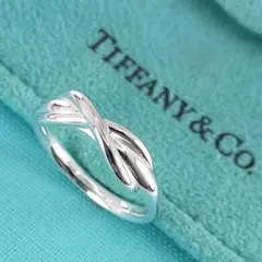 ☆美品☆【ティファニー】インフィニティ　クロス　リング　１２号　1682