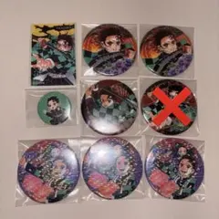 【美品】鬼滅の刃 コレクション缶バッジ 竈門炭治郎 はいからラーメンステッカー