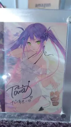 常闇トワ　2020年誕生日直筆サインポストカード