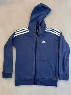 adidas ネイビー ジャケット パンツ 上下セット 130cm