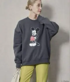 新品　フリークスストア♡ディズニー　ミッキー　スウェット　墨黒　スミクロ