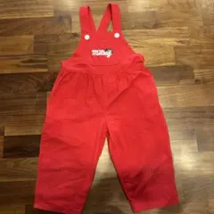 ぺこちゃん　オーバーオール　つなぎ　赤　ミルキー