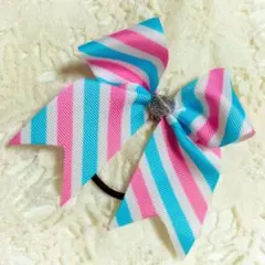 チアリボン　ハンドメイドヘアゴム