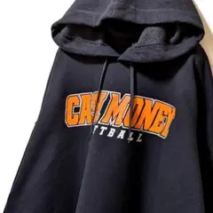 ヘインズ キャッシュマニーソフトボール スウェットパーカーブラック黒XL古着
