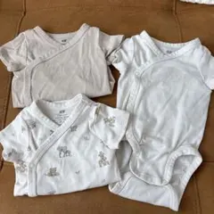 H&M ベビー肌着 3点セット (1-2M)