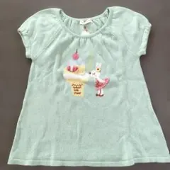 『ニットプランナーKP』mimiちゃん半袖サマーニットチュニック120cm♪