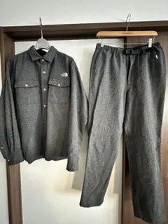 THE NORTH FACE ウールシャツ&パンツ　Mサイズ　グレー