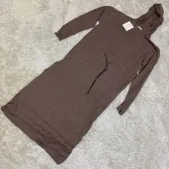 【eversince】M フード付きロングワンピース レディース