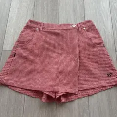 マスターバニーエディション ギンガムチェック キュロット ゴルフウェア　サイズ0