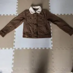 ehka sopo ボア襟ブラウンジャケット