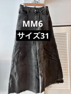 MM6】パッチワークブリーチデニム - メルカリ